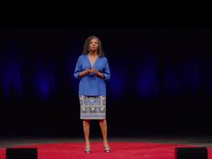 Rosemarie Allen on stage at her Ted Talk